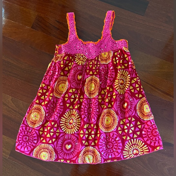 The Children's Place Other - Children’s Place Big Girls Smoked Crochet Beads Tank Top Shirt Tee Size L 10 12